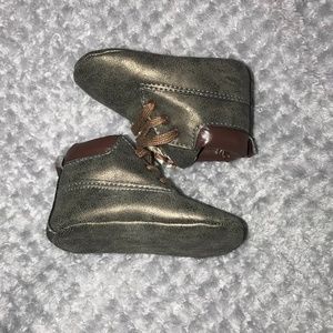 BABY PLAID BROWN SOFT SHOE